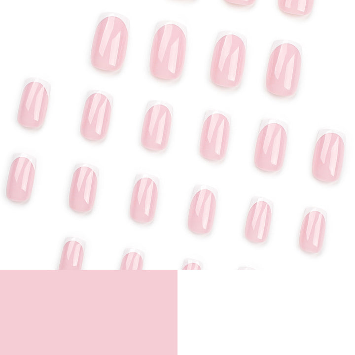 Elegant Nail Extensions with Precise French Tip Stornfield