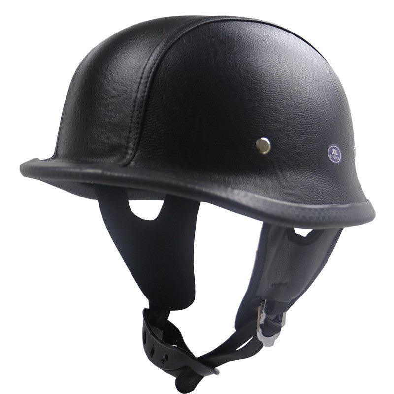 Classic Leather Motorcycle Helmet Stornfield