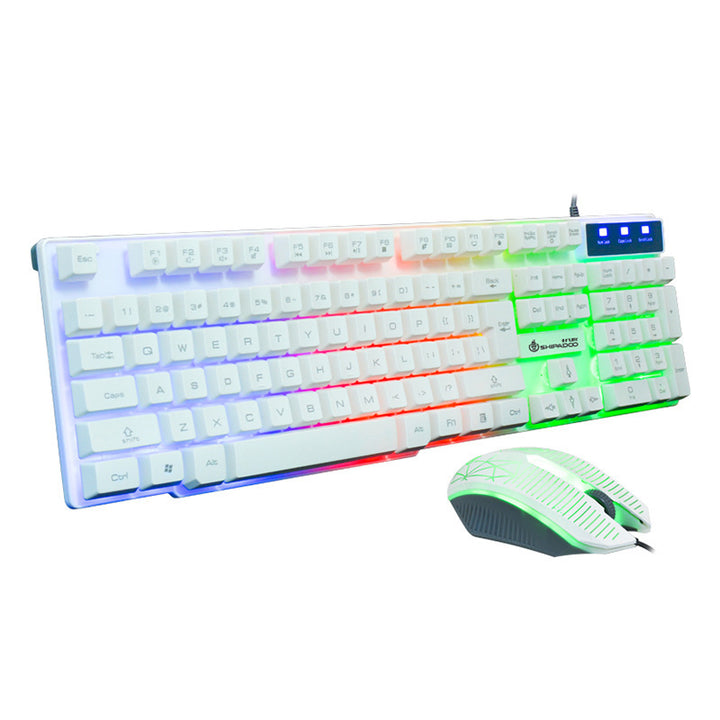 Gaming keyboard and ergonomic mouse with faster response times Stornfield