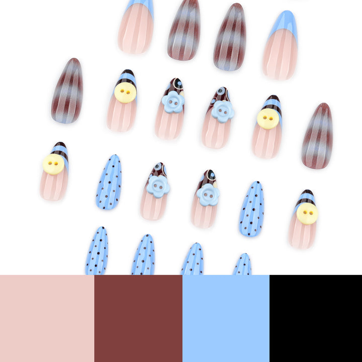 Creative Manicure Nails with Blooming Design Stornfield