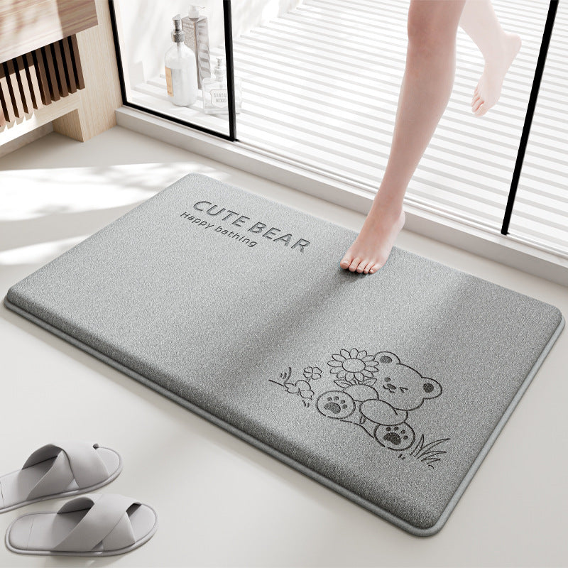 Adorable Cartoon Design Bath Mat Stornfield