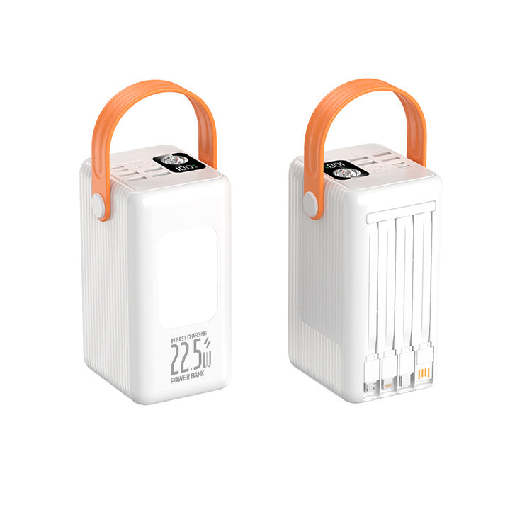 Portable power bank with ergonomic grip and digital charging display Stornfield