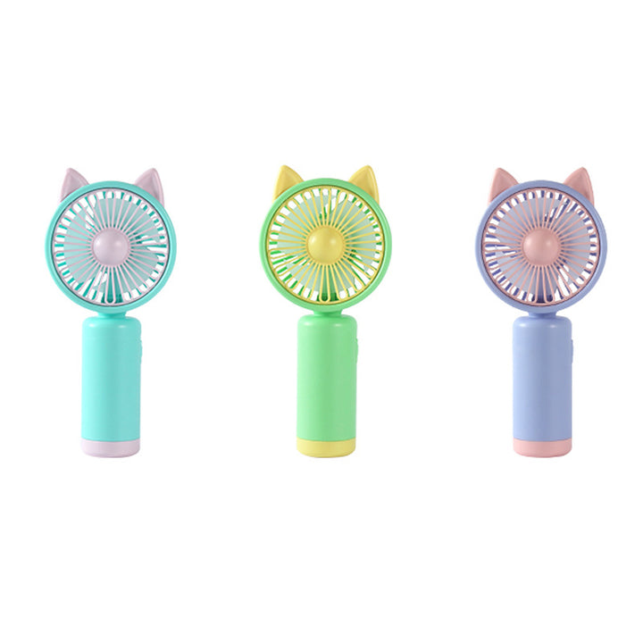 Women's portable hand fan with cute bunny ears design Stornfield