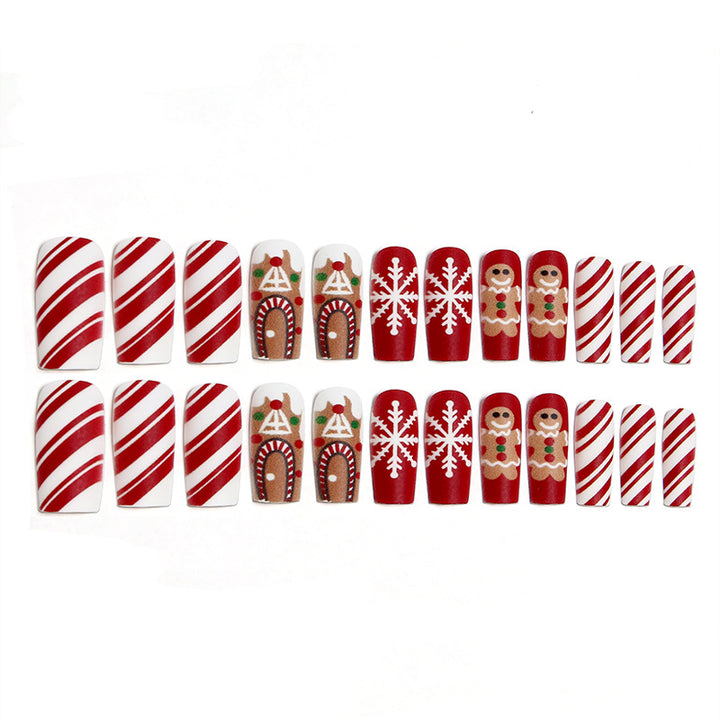 Festive artificial nails with winter motifs Stornfield