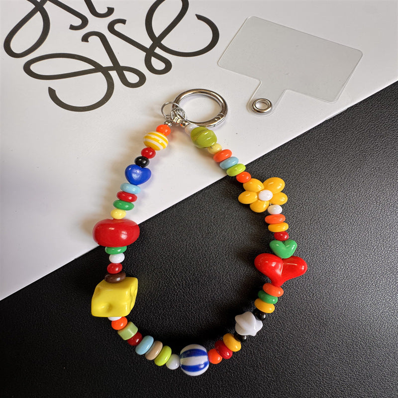 Playful Beaded Charm Keychain Stornfield 1790135076