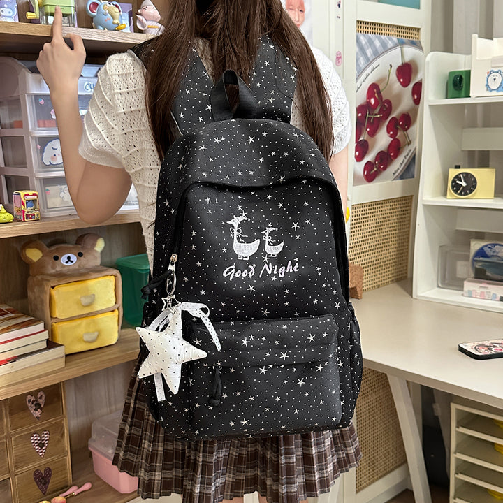 Star-Embellished Casual Backpack Stornfield 1791205643
