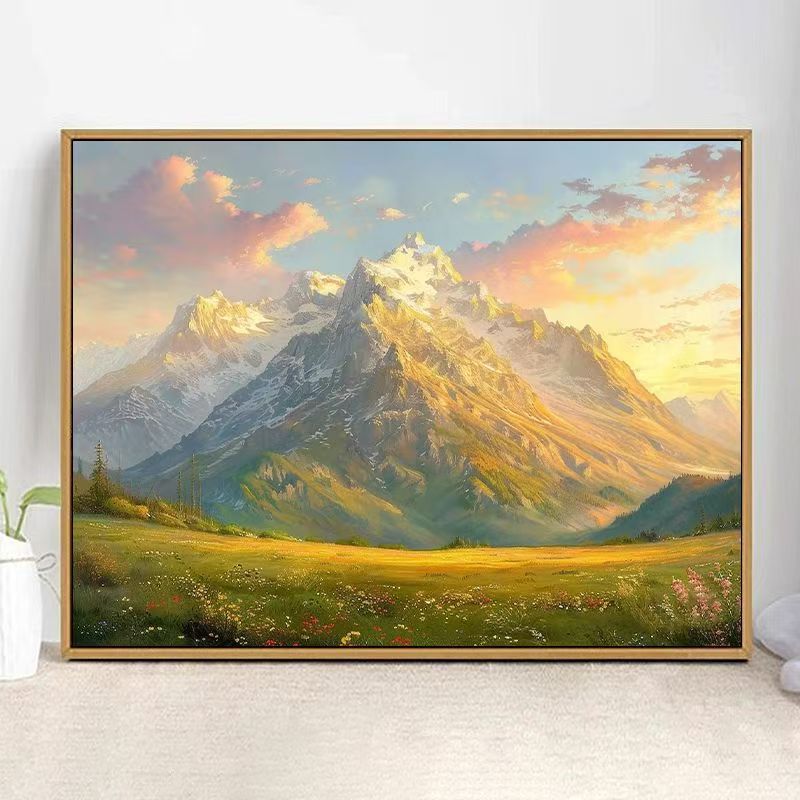 Majestic Mountain Landscape Art Print Stornfield