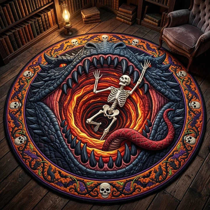 Halloween Themed Round Area Rug