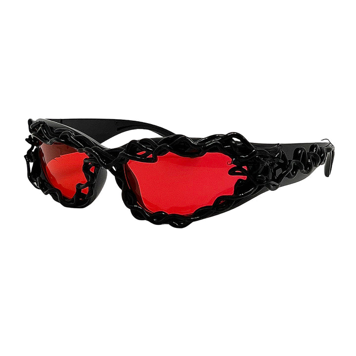 Women's extravagant design sunglasses with creatively structured frame Stornfield