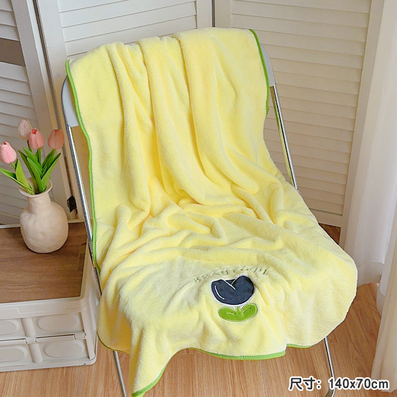 Cuddly blanket with cheerful plant motif Stornfield