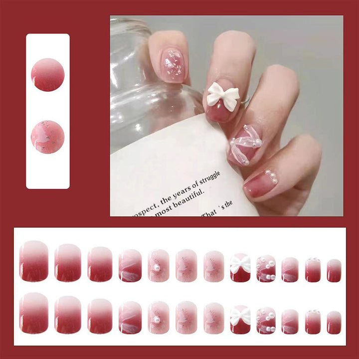 Nail art with cute bow pattern Stornfield