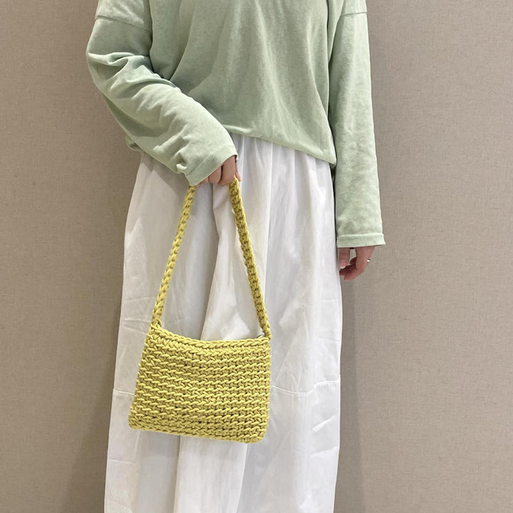 Hand-knotted shoulder bag made of high-quality sustainable material Stornfield