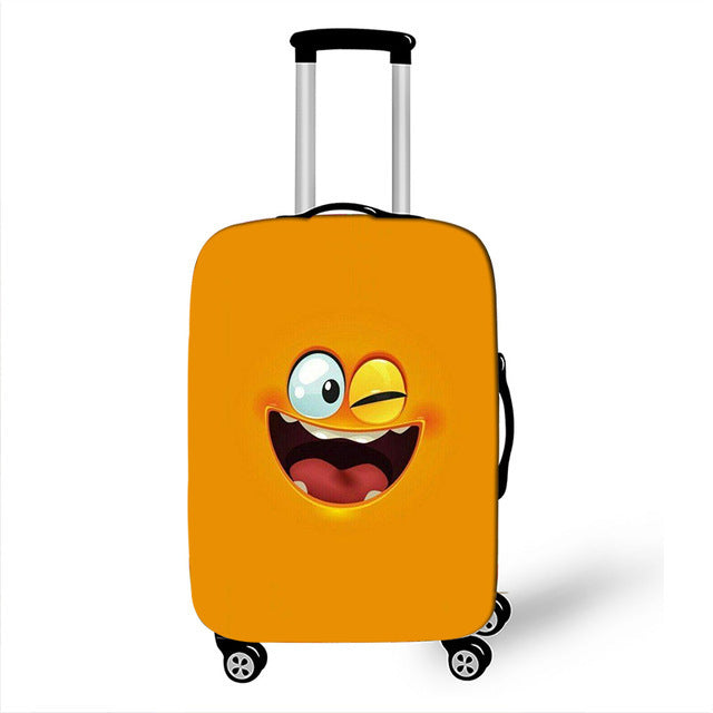 Unisex Hard-shell suitcase with funny cartoon face Stornfield