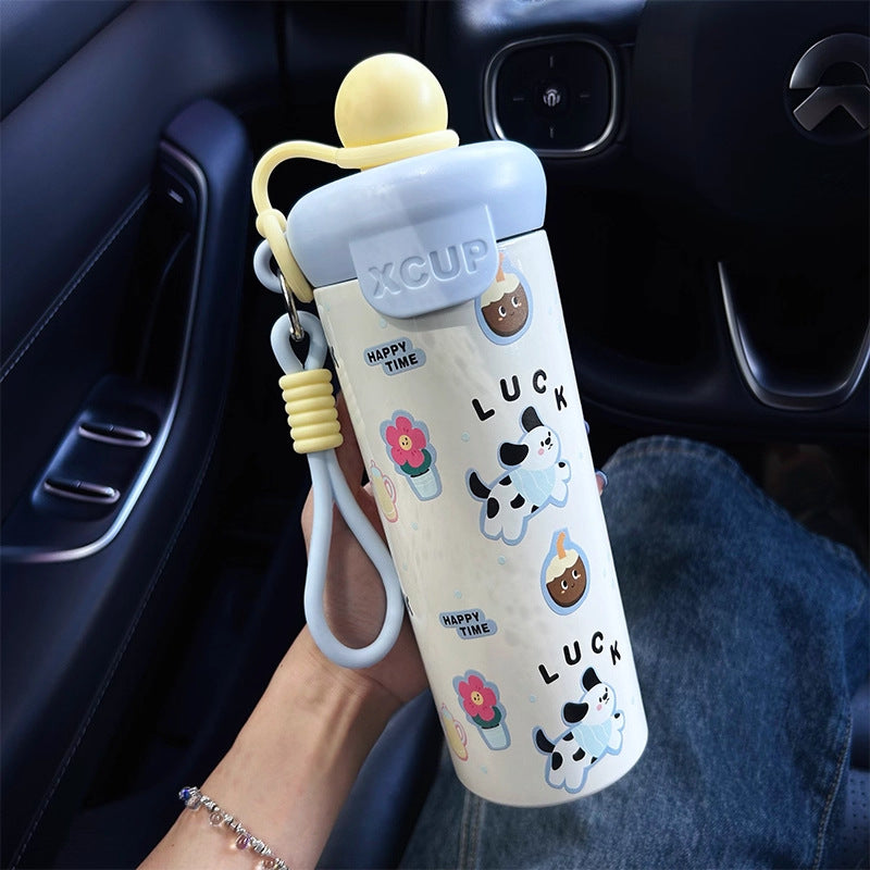 Women's water bottle with creative design and practical carrying handle Stornfield