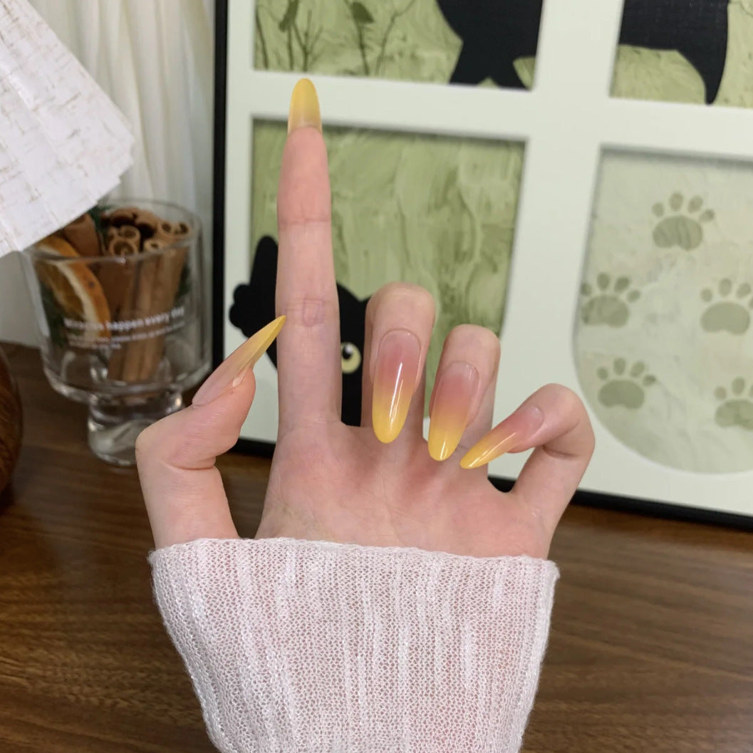 Ombre Almond-Shaped Press-On Nails Stornfield