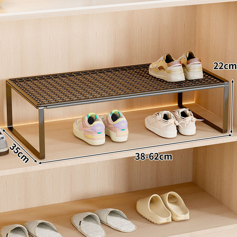 Adjustable Expandable Metal Shoe Shelf Organizer