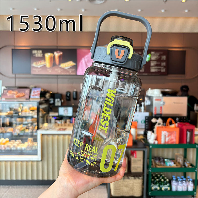 Women’s large water bottle with integrated straw and carrying handle Stornfield