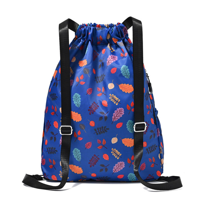 Drawstring Elephant Print Backpack Stornfield