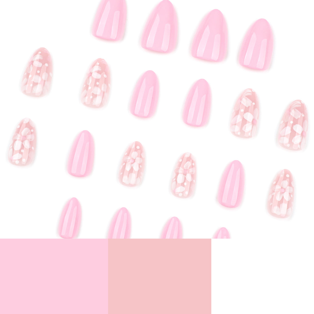 Artistic fingernails with elegant floral design Stornfield