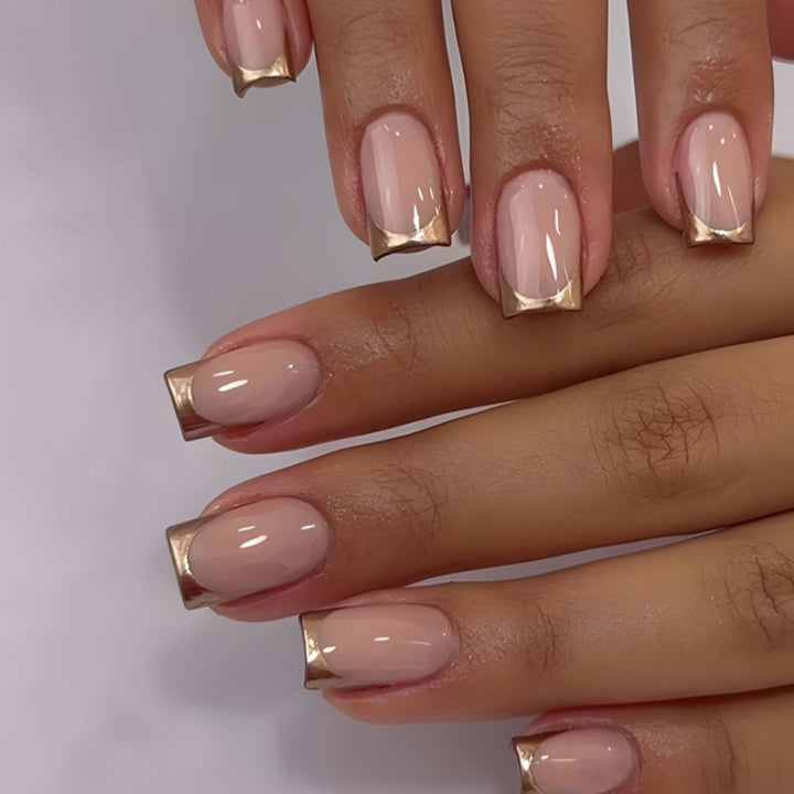 Classic French Tip Nail Enhancements Stornfield