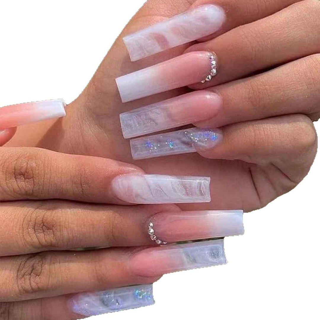 Premium Acrylic Square Press-On Nails Stornfield