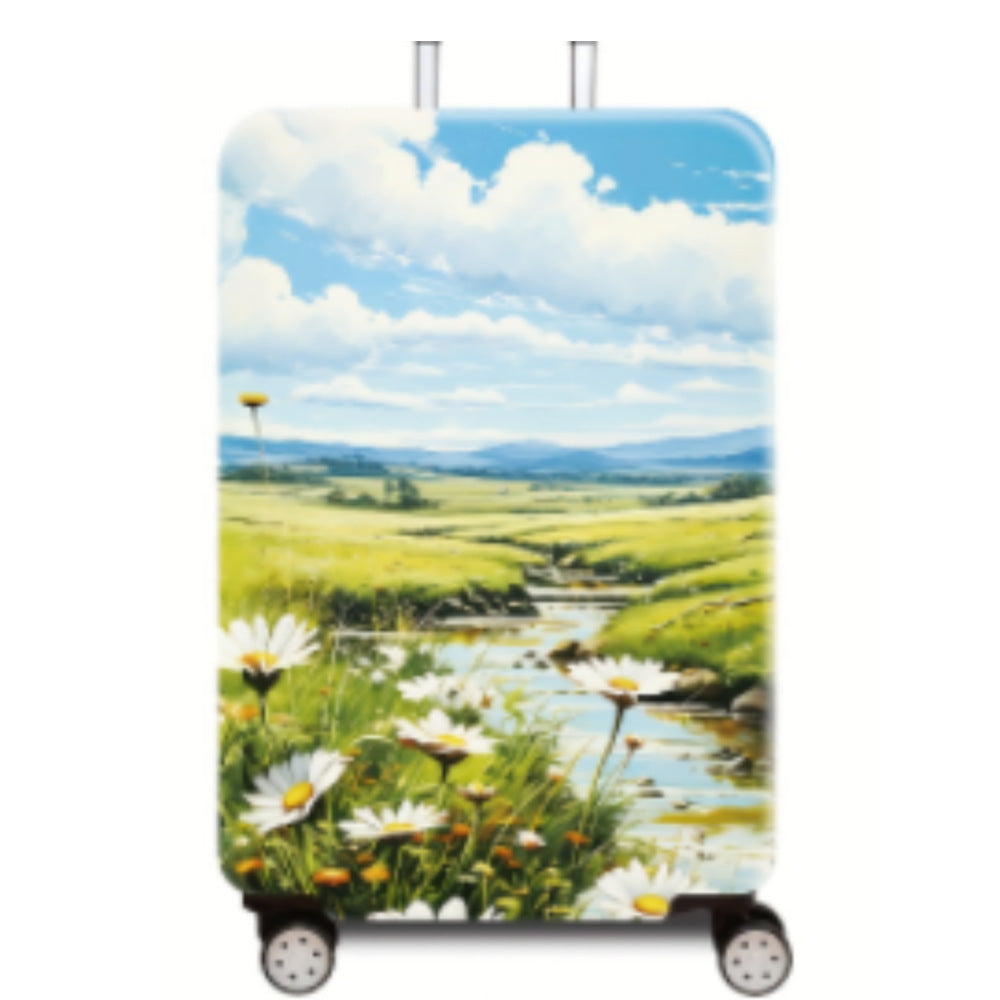 Women's Hard Shell Luggage with Enchanting Landscape Design Stornfield