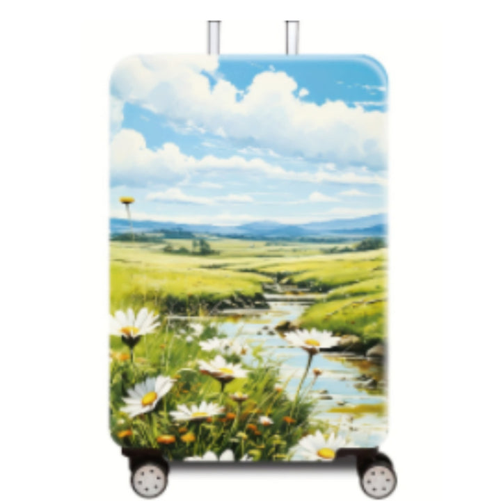 Women's Hard Shell Luggage with Enchanting Landscape Design Stornfield
