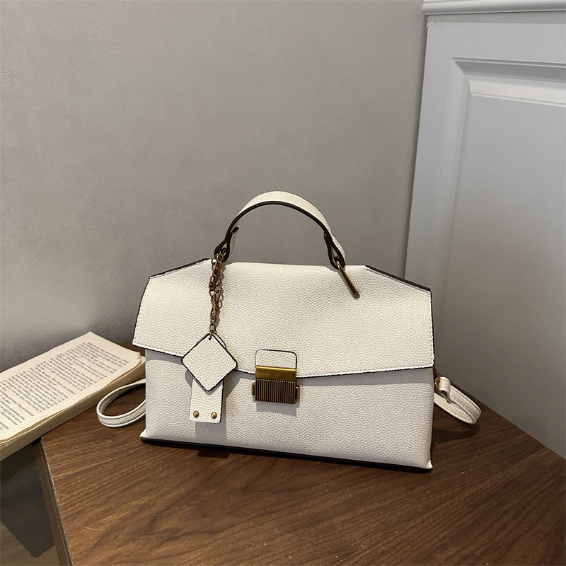 Structured Leather Satchel
