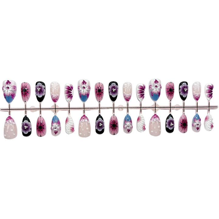 Artistic Floral Nail Decoration Set
