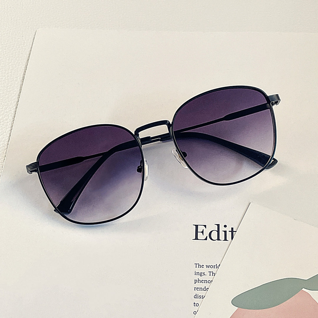 Women's fashionable hexagon sunglasses with luxurious metal frame Stornfield