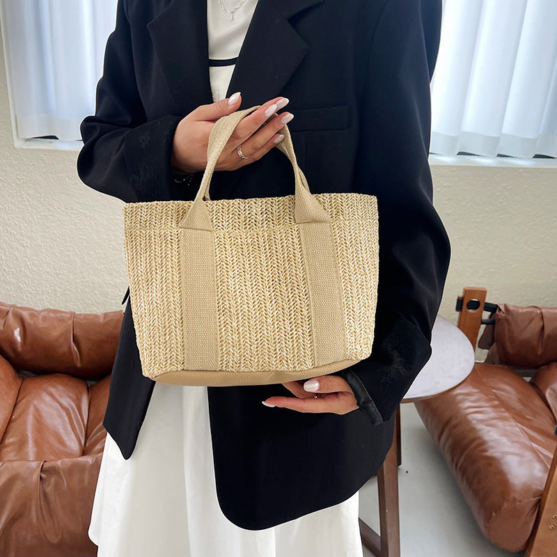 WoEco-Friendly Straw Beach Tote Stornfield