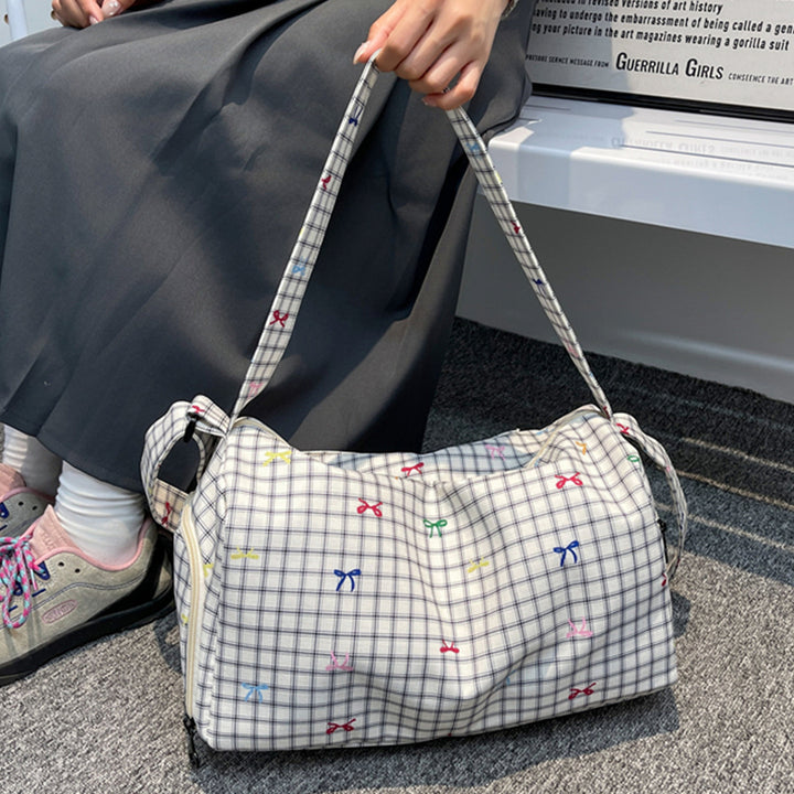 Sporty shoulder bag with unique star pattern Stornfield