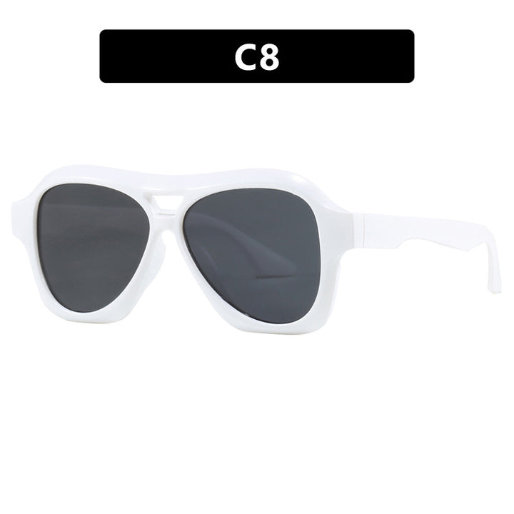 Ladies fashionable sunglasses in innovative design with wide frame Stornfield
