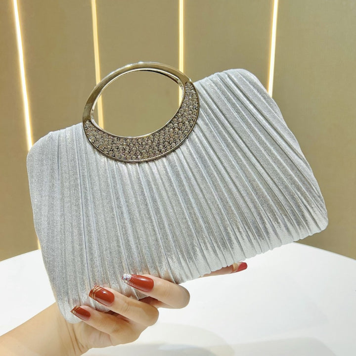 Elegant Pleated Evening Clutch