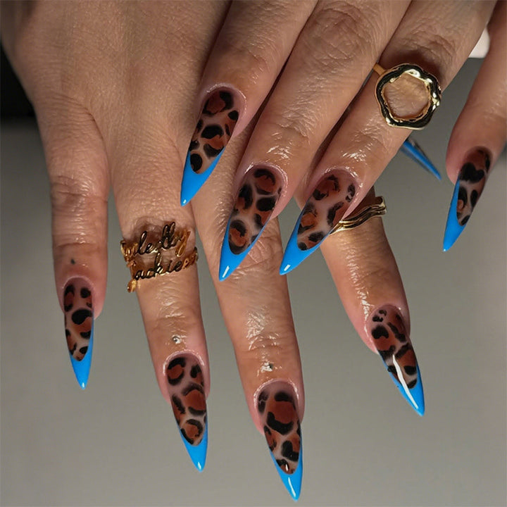 Creative nail art set with leopard details Stornfield