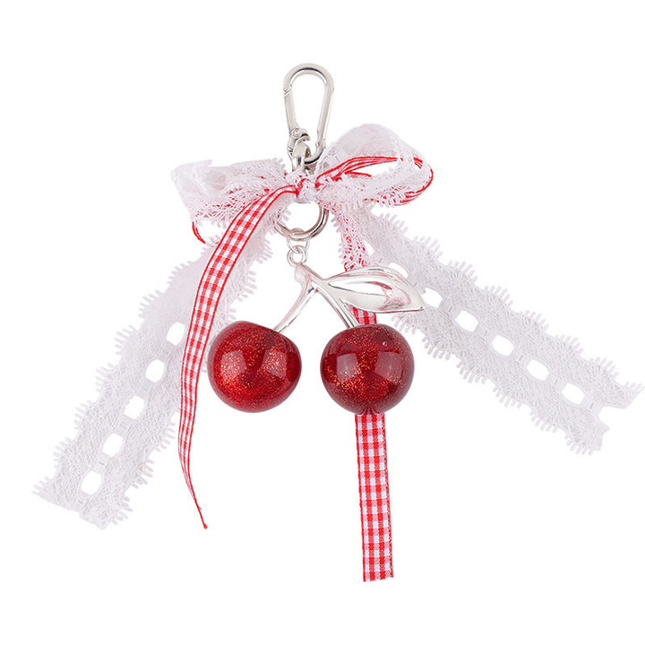 Decorative Cherry Charm Keychain Stornfield