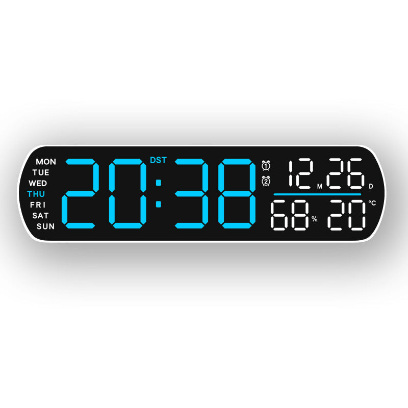 Digital wall clock with temperature and hygrometer display Stornfield