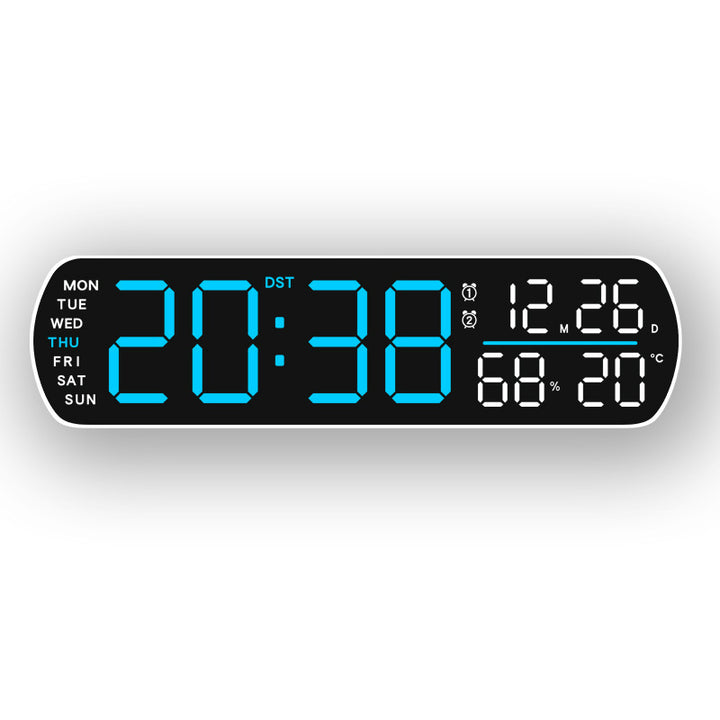 Digital wall clock with temperature and hygrometer display Stornfield