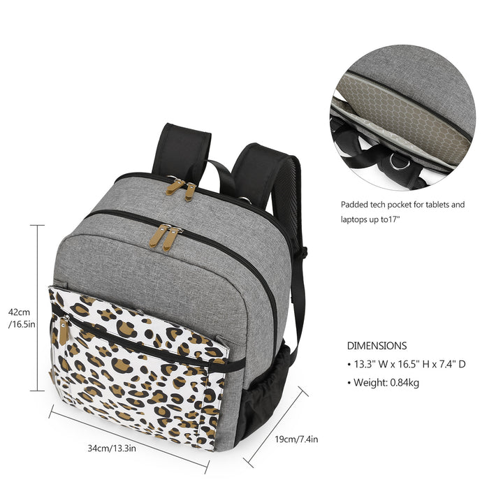 Backpack with Modern Animal Pattern Stornfield