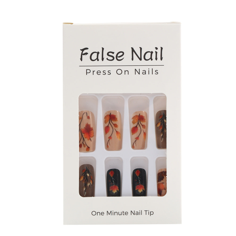 Artificial Nails Set with Seasonal Flower Designs Stornfield