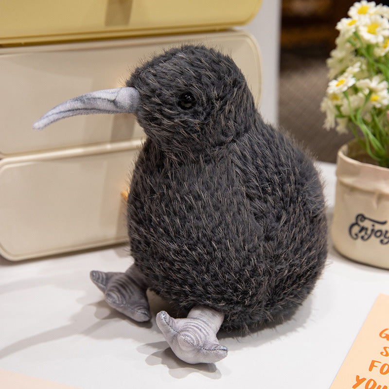 Realistic Plush Kiwi Bird Soft Toy with Weighted Base and Ultra-Soft Fur Stornfield