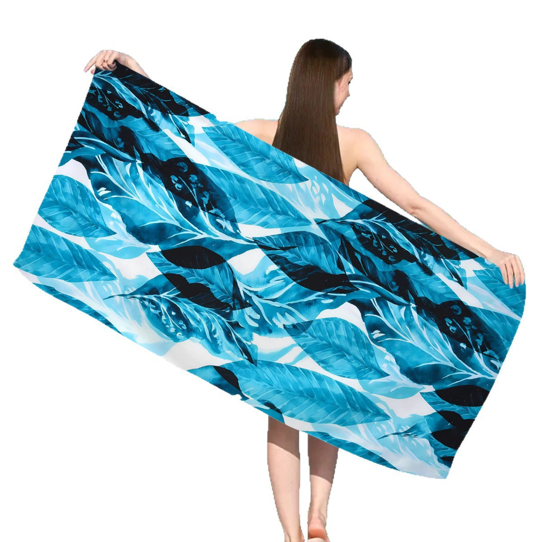 Beach towel with floral watercolor design Stornfield