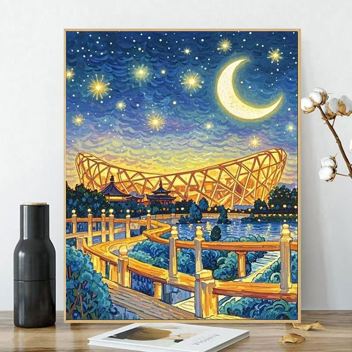 Artistic Cityscape Wall Art Print Stornfield