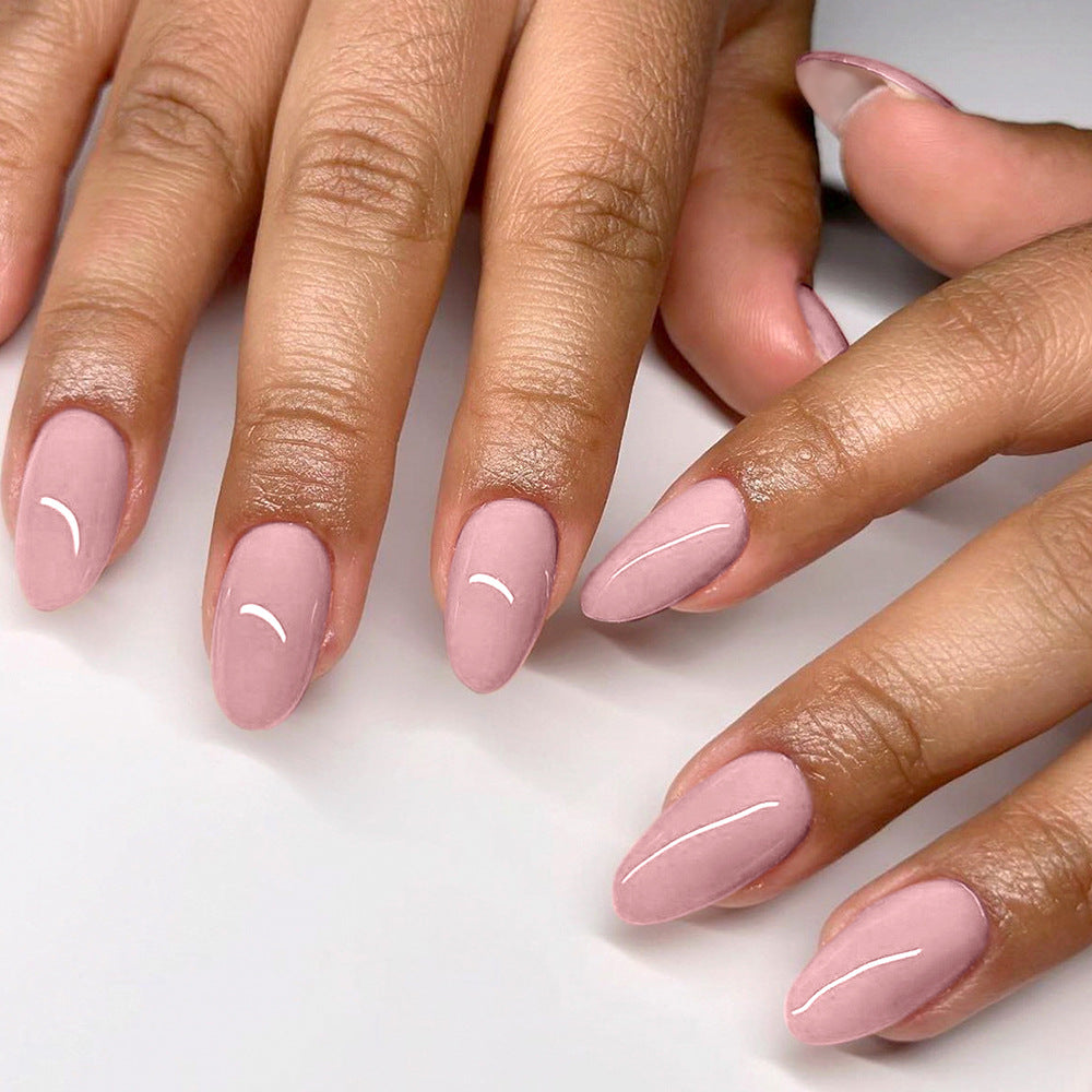 Elegant Almond-Shaped Gel Nail Set Stornfield