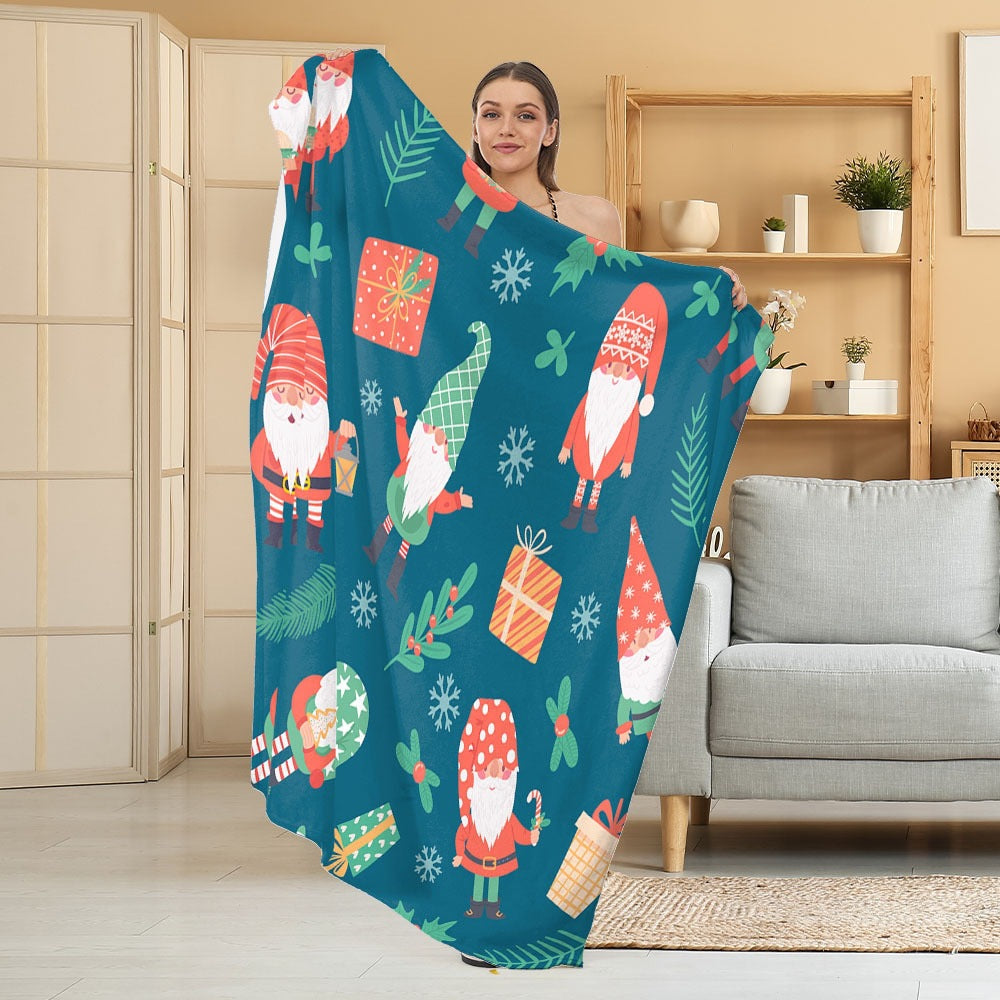 Cozy Halloween-Themed Fleece Blanket