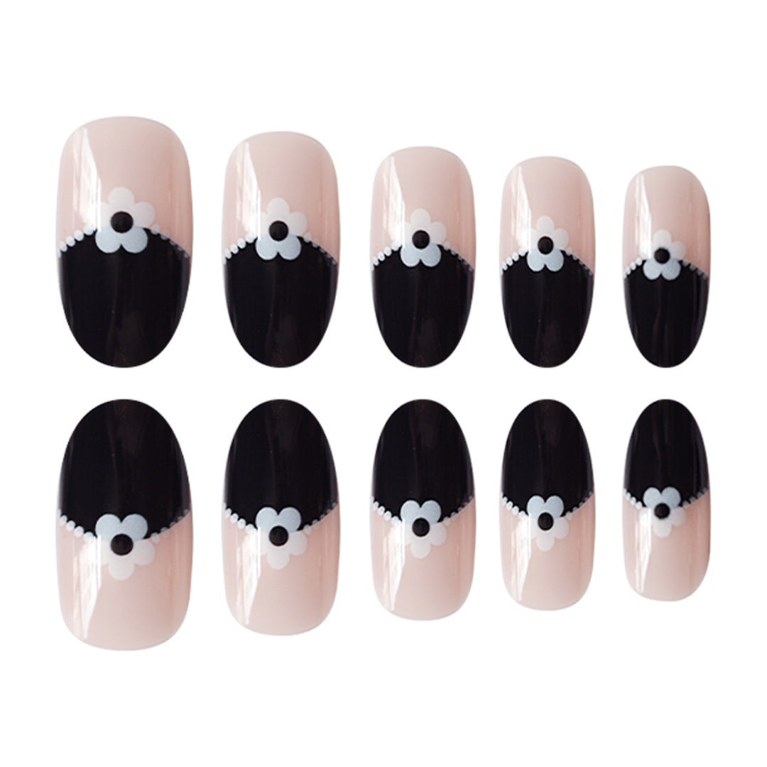 Artistic Floral Tip Press-On Nails Stornfield
