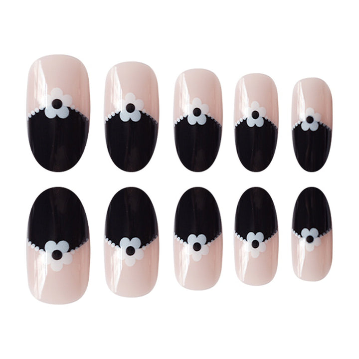 Artistic Floral Tip Press-On Nails Stornfield