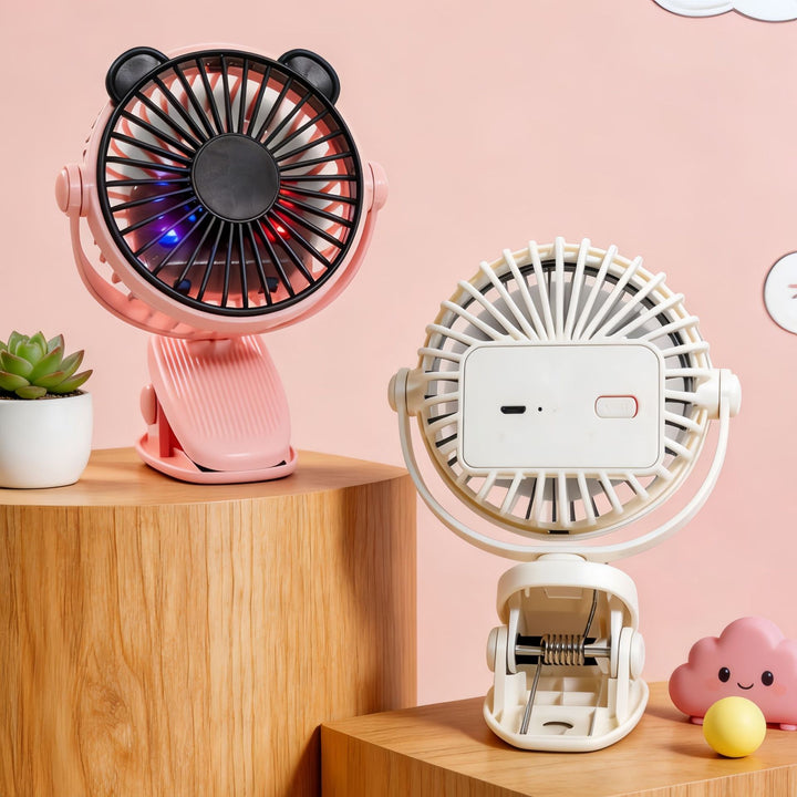 Women Portable Hand Fan with Creative Animal Ears Stornfield