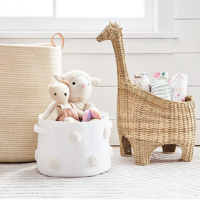 Playful storage basket in giraffe shape Stornfield