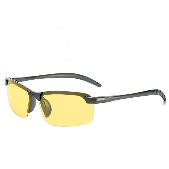 Men's sporty sunglasses with polarized lenses and flexible frame Stornfield